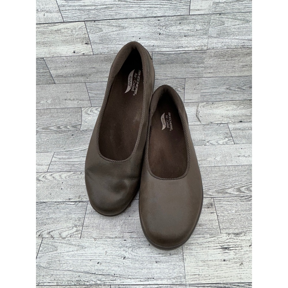 Skechers Arch Fit On-The-Go Women Size 8.5 Chocolate Brown Flats Shoes 136550